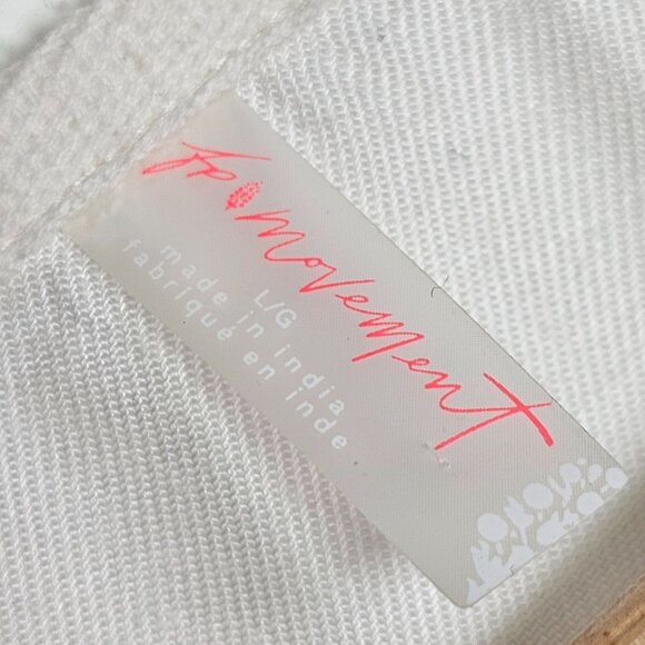 Free People Hang Time Movement White Utility Vest Sleeveless Zip Up Multi Pocket - Picture 7 of 14